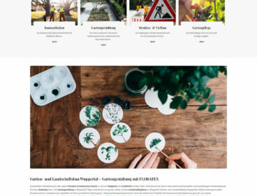 Garten und Landschaftsbau Webdesign referenz